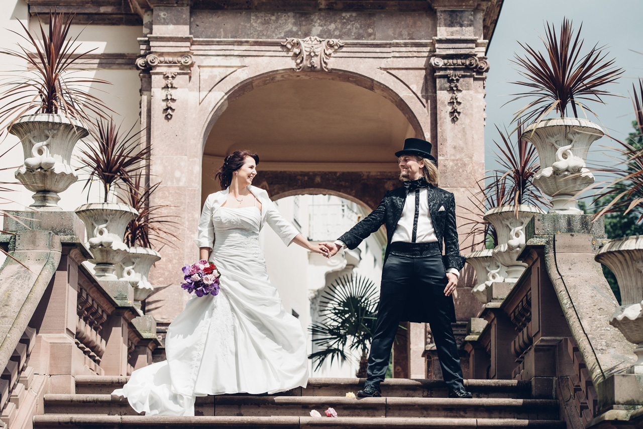Als Hochzeitsfotograf im Schloß Lichtenwalde unterwegs