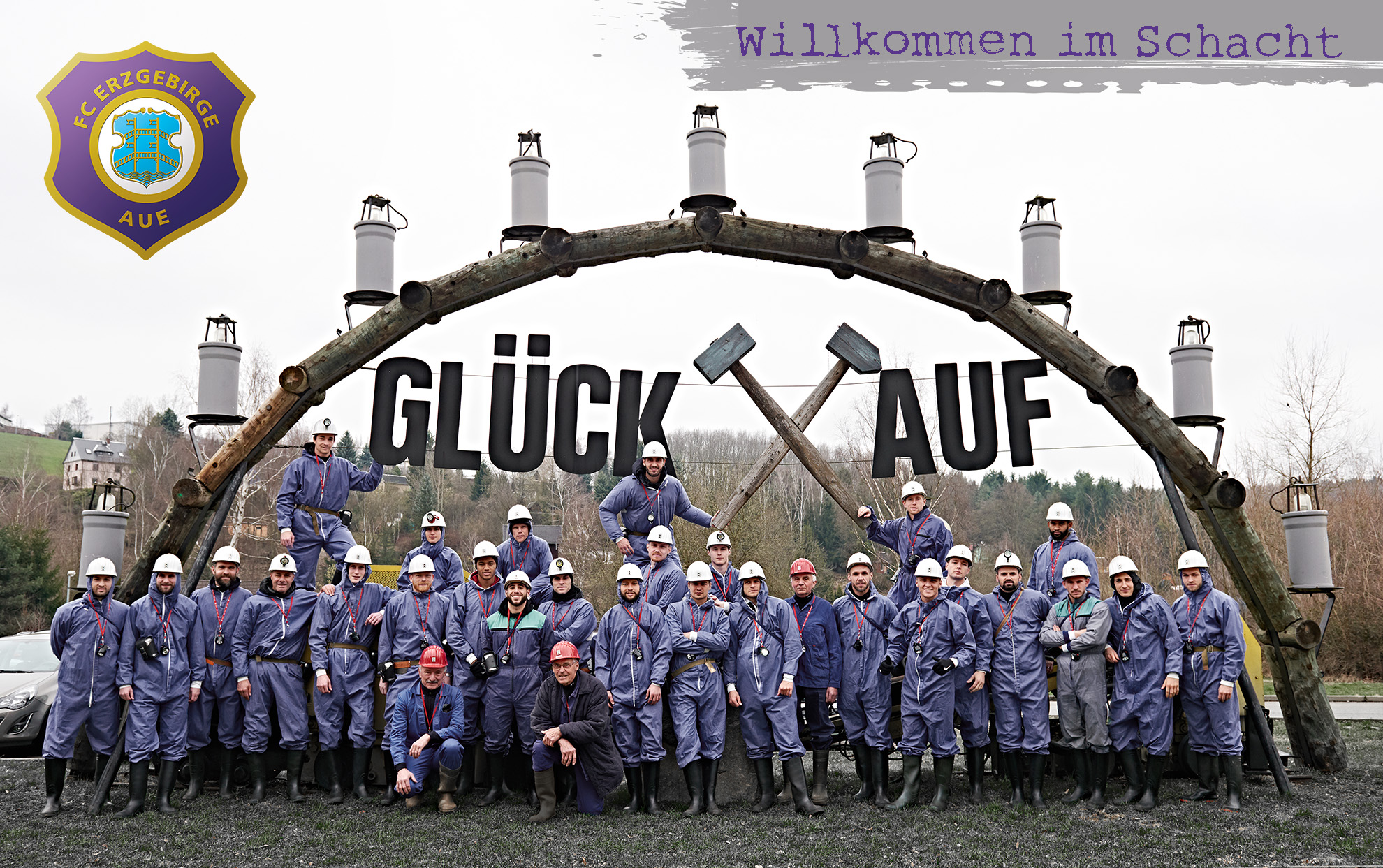 Als Fotograf mit den Veilchen im Schacht