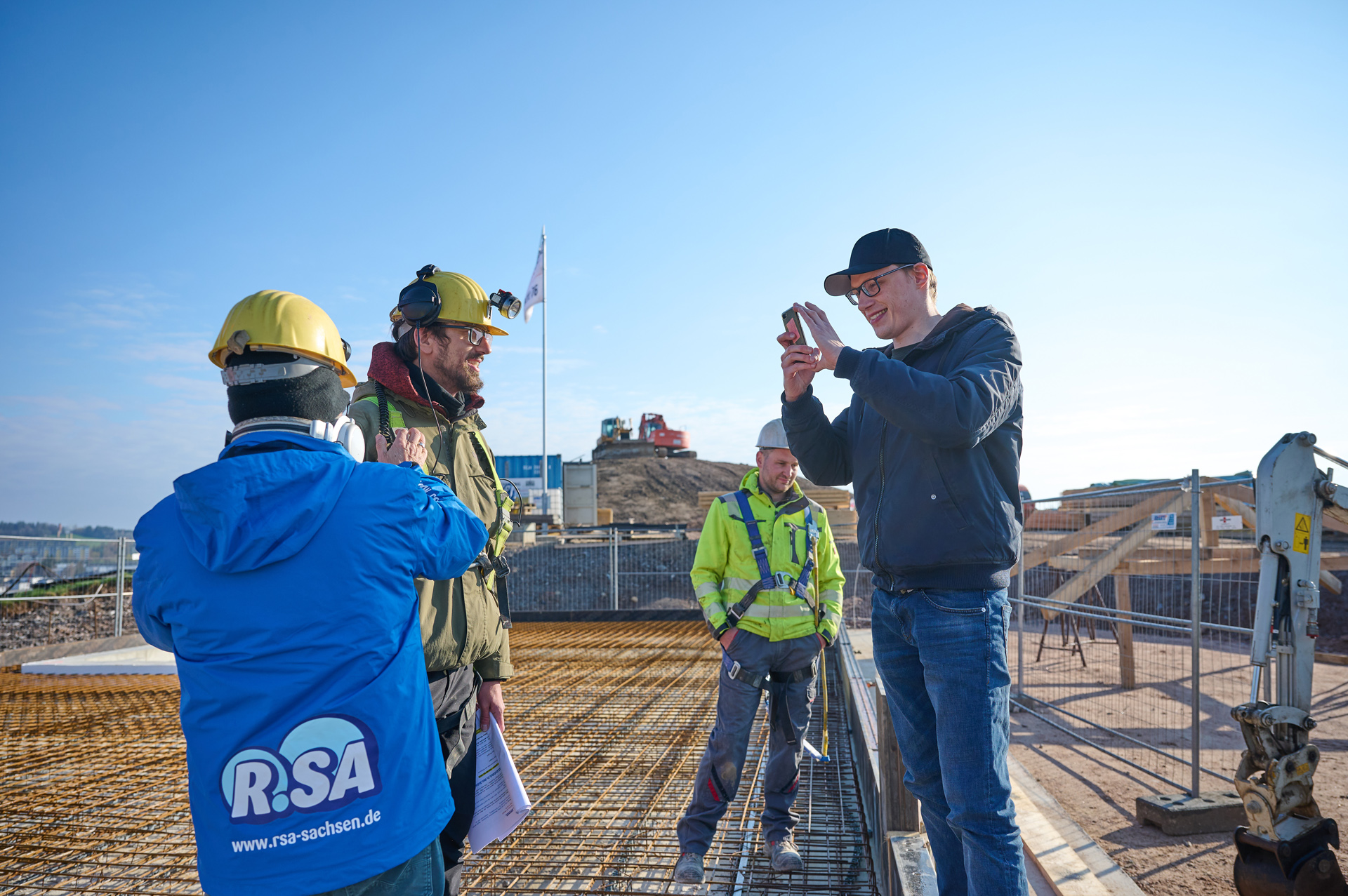 Für die Bergsicherung Schneeberg am Schacht 76