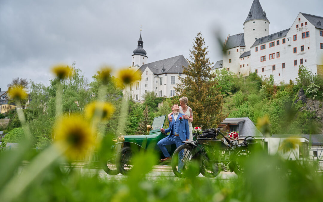Fotoreportage und Fotoshooting zur Trauung im Schloß Schwarzenberg
